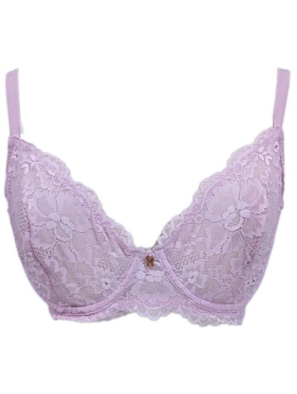 Savage x Fenty Bra 34D Women Underwire Unlined Sheer Lace pastel floral